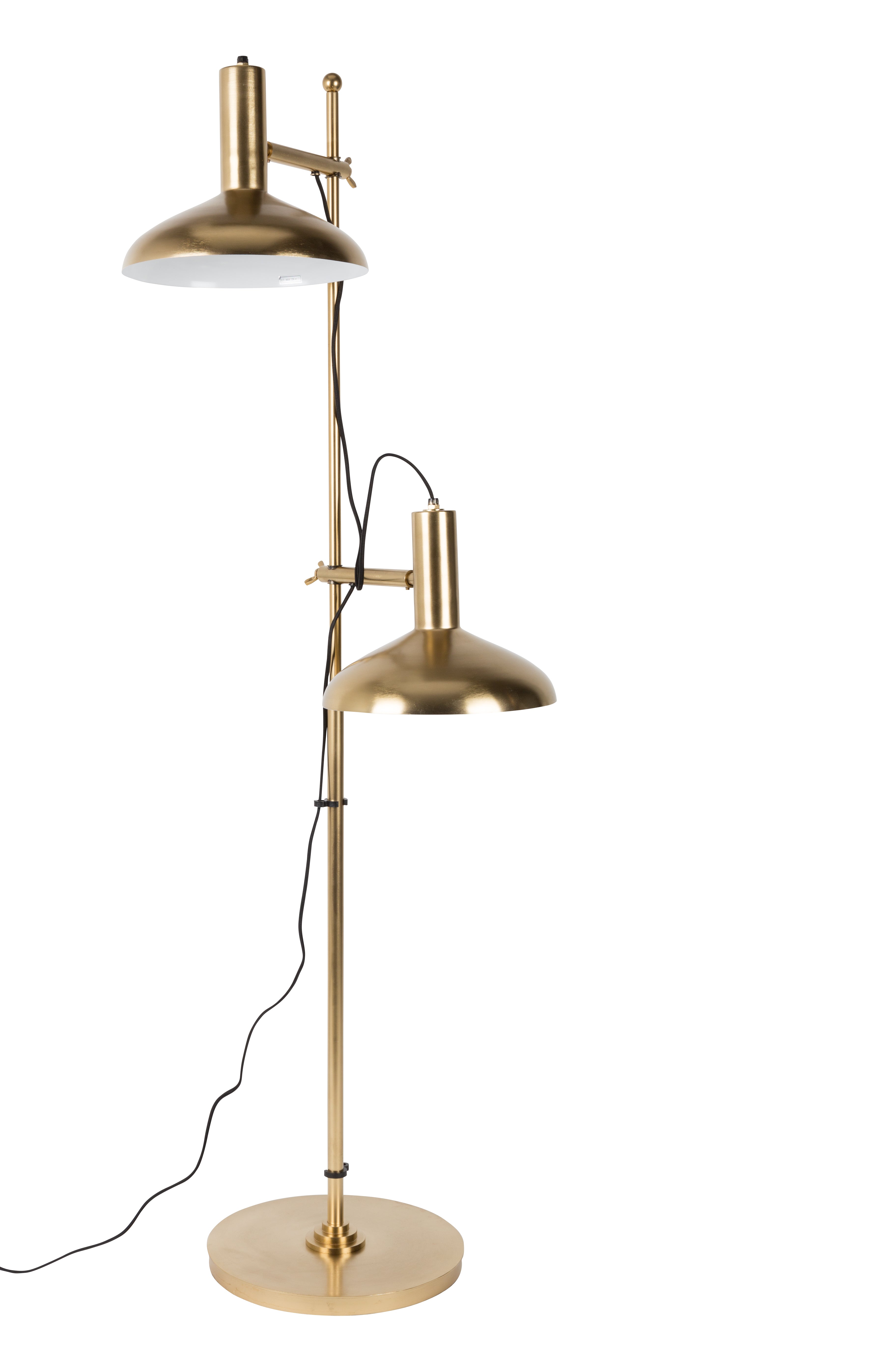 Dutchbone Karish Gold Double Head Floor Lamp